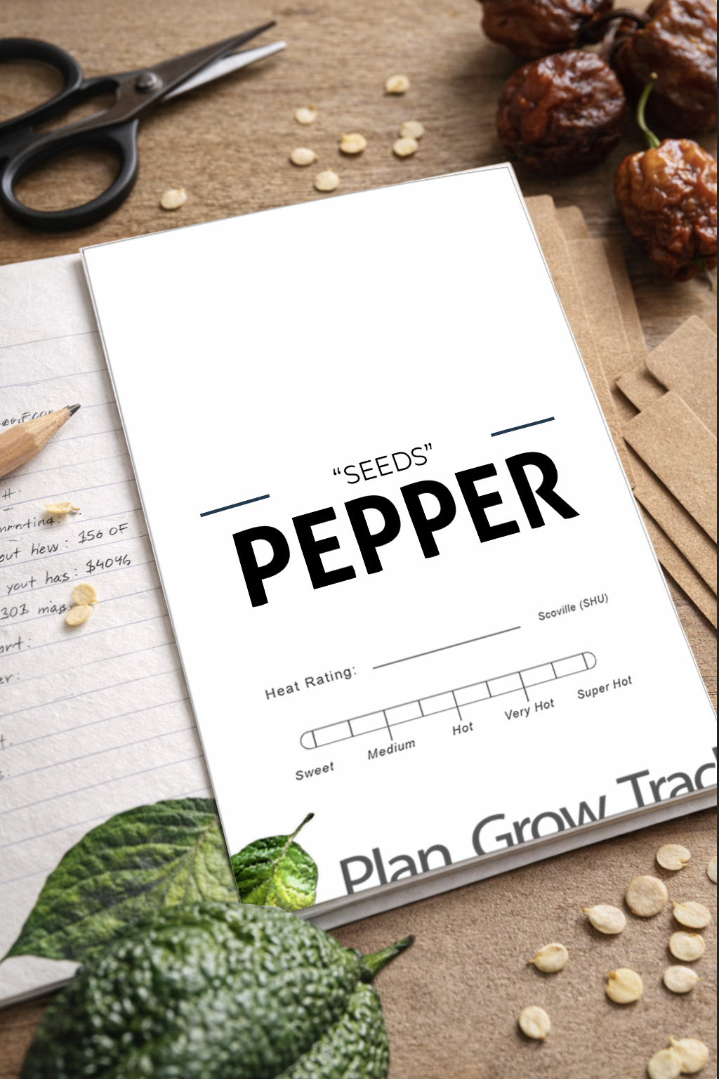 Printable seed packet collection cover